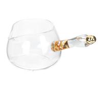 Pichet à Thé en Verre avec Poignée en Bois, Accessoire de Service | Boissons et Jus, Usage Maison ou Bureau, Décoration de Table, Usage Multifonction, Présent de Crémaillère