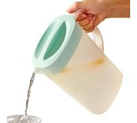 Pichet à thé glacé incassable avec couvercle à bec verseur pour | Pichet d'eau potable pour café glacé, lait de soja, lait, jus, café, boissons, boissons