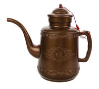 Pichet à Thé Glacé Vintage 2,5 L en Plastique Couvercle | Versement Long, Poignée Pratique, Usage Domestique, Service de Table, Café Couleur Marron Couleur Aléatoire