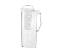 Pichet avec Couvercle Gradué, 2,2 L | Transparente, Transparent, Pichet avec Poignée, pour Réfrigérateur, Cuisine, Étudiants
