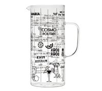 Cook Concept - Pichet à Cocktails KA5875 2L avec recettes intégrées Borosilicate Transparent Noir