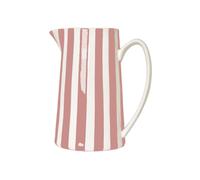 Pichet, carafe ou vase à rayures roses et blanches