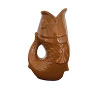 Pichet, carafe ou vase poisson coloris Marron seventies