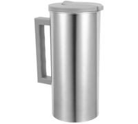 Pichet d’eau froide en inox 2 L avec couvercle étanche et poignée | Grande capacité pour maison ou extérieur, service et versement faciles, acier inoxydable et PP, usage pour jus