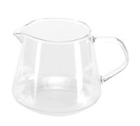 Pichet de service à thé transparent, tasse de partage à haute teneur en borosilicate pour contenir du jus de café au lait(650ml)
