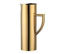Pichet D'eau Cruche Acier Inoxydable, Avec Garde-glace, Théière Carafe Pour Servir De L'eau, Du Jus, Du Thé Glacé Et D'autres Boissons Froides (Doré,1.8L)