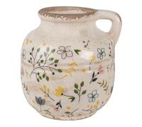 Pichet décoratif Fleuri Jaune 12x14cm