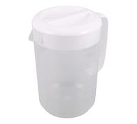 Pichet Doseur Gradué en Plastique 5 L avec Couvercle et Poignée | Jus et Lait, Usage Frigo ou Voyage, Grosse Capacité 170 Oz, Nettoyage Facile
