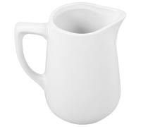 Pichet en Céramique Blanc 500ml Poignée et Bec Verseur | Design Léger, Facile à Utiliser Nettoyer, Forme Élégante Délicate, pour Café, Crème et Sauce
