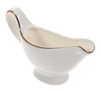 Pichet en Céramique Blanc, Pot à Lait et Sauce, Léger Pratique | Contenant Céramique, Usage Eau et Jus, Courtyards Barbecues, Rangement Simple, Blanc