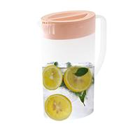Pichet en plastique avec couvercle, 1,5 l/2 l, pour réfrigérateur, théière, fruits, limona, lait, boissons froides ou chaudes, bouteille pour la maison, les fêtes, les pique-niques