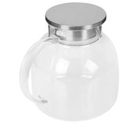 Pichet en Verre avec Couvercle 1300ml en Acier Inoxydable | Jus, Lait et Boissons, Thé, Léger et Portable, Usage Familial Quotidien, Eau, Présent