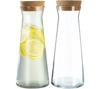 Pichet en verre KADAX, pichet en verre pour eau, pichet à boissons, 1 L,...