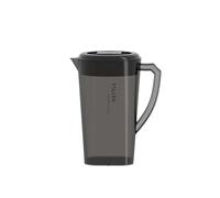 Pichet grande capacité 1,3 l/2,2 l/3 L - Plastique PP résistant à la chaleur et aux chutes - Bouilloire d'eau froide pour jus, réfrigérateur, boissons d'été (3 L, noir)