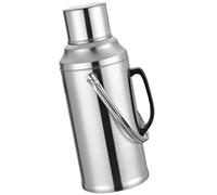 Pichet Isotherme 3,2 L en Acier Inoxydable Poignée Argenté | Grosse Capacité, Intérieur en Verre, Design Simple, Usage Domestique, Finition Extérieure Élégante, Nettoyage Facile