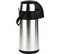 Pichet isotherme 3 litres avec pompe, en acier inoxydable, distributeur de café et d'eau chaude Airpot XL, grand pichet isotherme pour la restauration et les bureaux