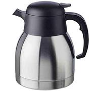 Pichet isotherme - Acier inoxydable - 1,0 litre - Bouchon à vis - Double paroi - Noir