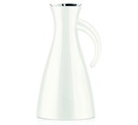 Pichet isotherme carafe thermos - 1,0 L - Blanc - Acier inoxydable double paroi - Pour thé et café