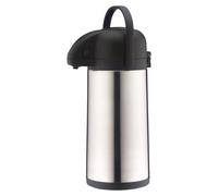 Pichet isotherme distributeur à pompe - 2,5 litres - Inox - Avec pompe