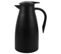 Pichet Isotherme en Acier Inoxydable 1,5 L Noir pour Café Chaud | Double Paroi sous Vide, Étanchéité Fiable, Usage Maison et Sorties, Nettoyage Facile, Style Moderne