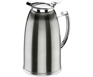 Pichet isotherme en acier inoxydable Lacor pour buffet 1 L - Pichet isotherme haut de gamme pour boissons, usage professionnel et domestique, inoxydable et durable, argenté