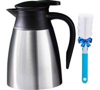 Pichet isotherme pour café et thé, 1 000 ml, pichet en acier inoxydable à isolation sous vide, conserve la fraîcheur jusqu'à 12/24 heures.