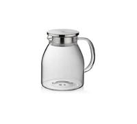 Pichet KELA Luna 1.2 L - Acier inoxydable et verre borosilicate résistant à la chaleur