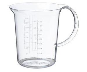 Pichet mesureur 'Palermo', 1,0 litre, transparent