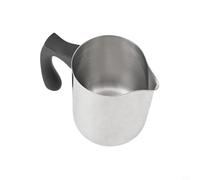 Pichet professionnel en acier inoxydable avec poignée résistante à la chaleur pour latte, art, café, mesure 900 ml