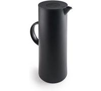 IBILI - Carafe isotherme avec intérieur en verre, double paroi, 1 litre, noir, sans BPA