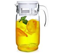 Vilde – Carafe en verre 2 litres avec couvercle, bec verseur et insert à fruits