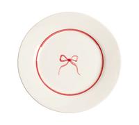 Pick a Poppy Bow assiette à salade Dark Pink. 22 cm