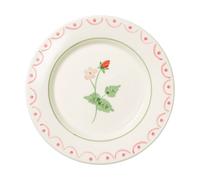 Pick a Poppy Cottage flower Wild Strawberry assiette à salade Red. 22 cm