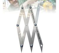 Picket Master Pro Détecteur de centre à 3 points pour des mesures précises, marquage des points espacés égaux, outil de disposition à espacement égal, pour le soudage et le travail du bois au fur et à