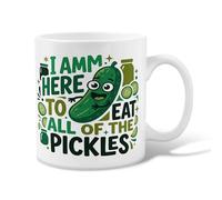 Pickle Tasse à café en céramique avec poignée, idéale pour l'amitié, la famille, les collègues, les professeurs, 325 ml