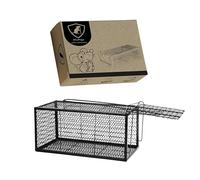 Picpige Piège à Rats XXL - Cage Multi-Capture No Kill Réutilisable - Sensibilité Ajustable - Piège Vivant en Acier Galvanisé pour Rats, Souris et Rongeurs - Usage Intérieur & Extérieur (1 Piège)