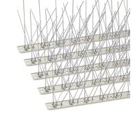 Pics anti-oiseaux avec base en acier inoxydable, piques anti-oiseaux en forme de flèche, kit de piques pour clôture pour éloigner les petits oiseaux et les corneilles Argent 1 pièce,Argent 3 pièces,Ar