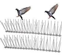 Pics anti-oiseaux en acier inoxydable préinstallés