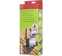 SwissInno Pics anti-pigeons 1 720 001K – 3 segments 33 cm – Intérieur/extérieur – Fixation silicone