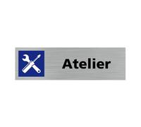 Pictogramme ATELIER Q0273 - Adhésif aspect aluminium brossé Adhésif Aspect Aluminium Brossé