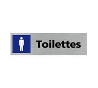 Pictogramme TOILETTES HOMMES (Q0125) Plaque Aluminium Brossé