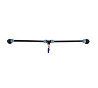 Picysa Adaptateur coudé IBC, Robinet à Col de Cygne Durable pour Réservoir IBC et Barils de Produits Chimiques, Matériau en Laiton ABS, 1 Pièce (Deux barils en série)