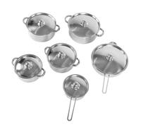 Picysa Batterie de Cuisine en Acier Inoxydable, Ensemble de Cuisine à Induction Durable pour la Famille, Ensemble de Casseroles en Acier Inoxydable de 6 Pièces