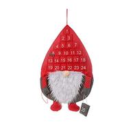 Picysa Calendrier de L' de Noël, Père Noël Suspendu au Mur avec 25 Poches | Calendrier de Noël 3D du Père Noël, Charmant Décor de Vacances, Ornement Mural Mignon en Peluche pour Compte à Rebours de