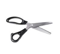 Picysa Ciseaux à Cranter Professionnels avec Lames en Acier Inoxydable pour la Couture, Bord Rond et Triangulaire, Distance de Coupe de 3 à 7 Mm, Longueur de 23 Cm (7mm)