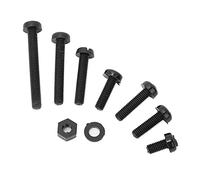 Picysa Kit D'assortiment de Rondelles D'écrous à Vis en Nylon M3, Matériel de Fixation avec Boîte Refermable pour écrous et Vis, 810 Pièces (Combinaison de noires M3 800 pièces/boîte)