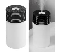 Picysa Mini Humidificateur USB coloré avec Grand Volume de Brouillard pour le Bureau à Domicile, 2 Modes de Pulvérisation Réglables pour la Chambre à Coucher, Mini Humidificateur Portable de 300 Ml