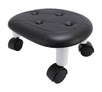 Picysa Tabouret Roulant Bas avec roulettes, Chaise Robuste et élégante pour Chambre à Coucher et Salon, Matériau ABS (Noire)
