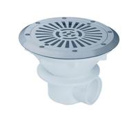 Bonde de fond Grise Ø210 mm (béton, liner)