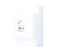 Pièce à sertir en plastique PE blanc 130×95 mm STUBAI